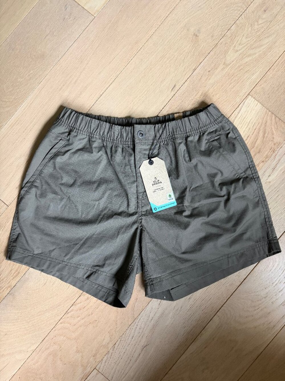 prAna Double Peak Shorts Women’s Size 10 NWT Slate Green Hiking Outdoor